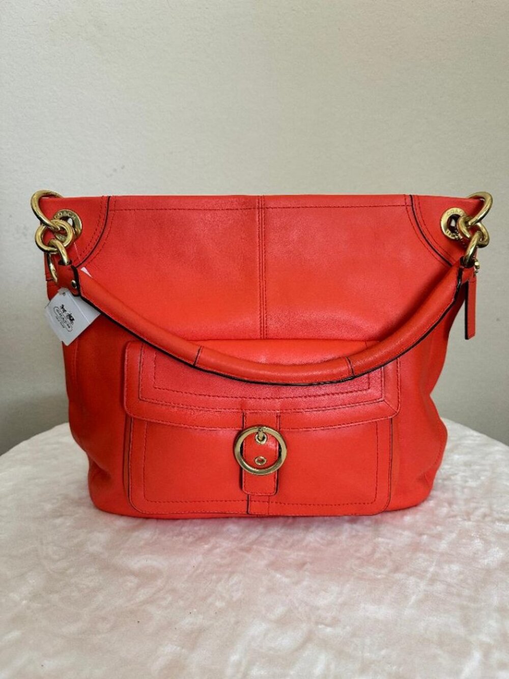 NWT COACH PENELOPE LEATHER BUCKLE HOBO SHOULDER BAG  $398 MSRP